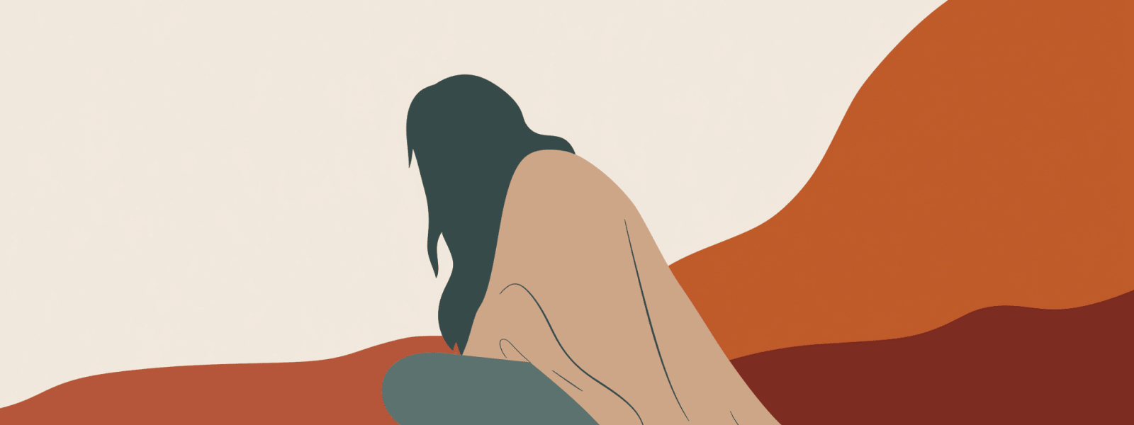 sresta2000_A_simple_flat_illustration_woman_figure_under_sheets_19d338e3-2e13-4e19-8114-feabfb092e77